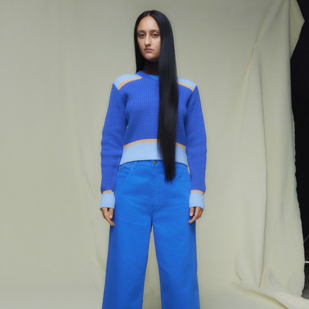 UNIQLO Knitted V-Neck Long-Sleeve Sweater (MARNI)